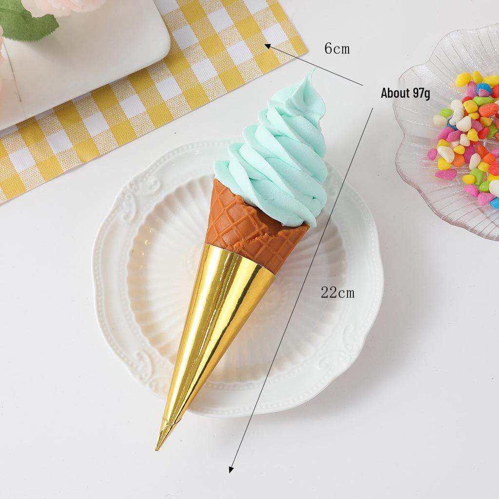 Simulated Ice Cream Dessert Cones & Cold Drink Models for Display & Photography