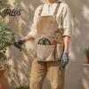 Professional Work Belt for Men Tool Bag with 12 Pockets, Waterproof Adjustable Apron Waist Carpenter Electrician, Heavy Duty Organizer Construction