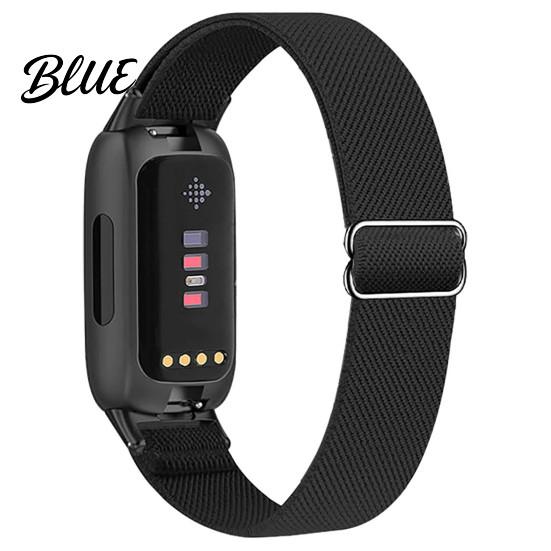 Quick Release Watch Band Elastic Nylon Bands for Fitbit Inspire 3 Adjustable Replacement Strap Smartwatch Breathable Woven Sports Wristband Women Men