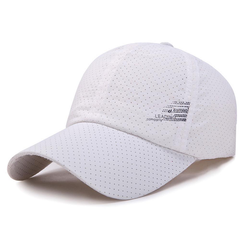 

Summer Outdoor Sun Hats Quick Dry Women Men Golf Fishing Adjustable Unisex Baseball Cap Adjustable белый