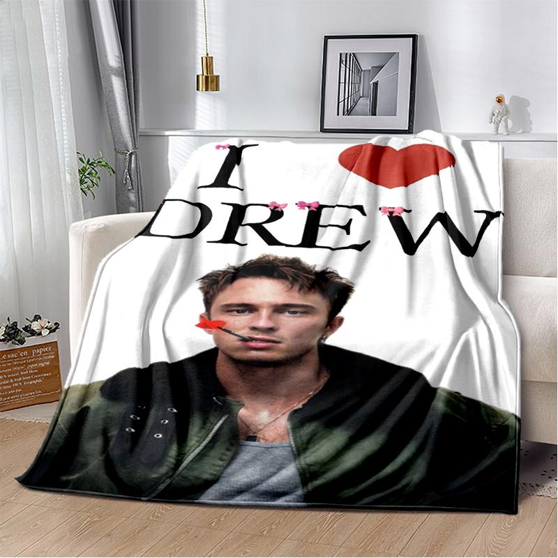 3D Drew Starkey Rafe Cameron Soft Plush Blanket,Flannel Blanket Throw Blanket for Living Room Bedroom Bed Sofa Picnic Cover Gift