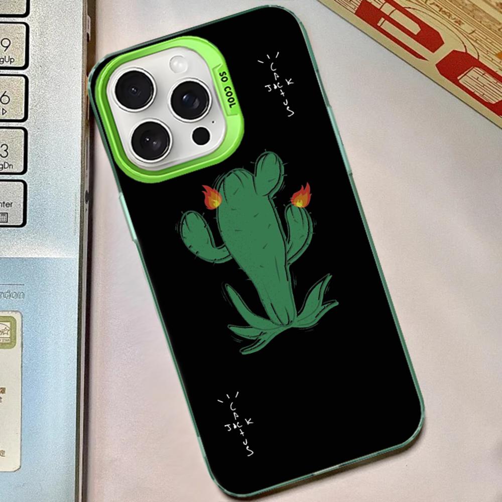 Cactus Jack Hiphop Phone Case For IPhone 16 15 14 13 12 11 Pro Max X XR XSMAX 8 7 Plus Matte Shockproof Back Cover