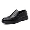 Inner height increase business casual leather shoes men's 6cm foot set men's shoes one pedal low-top Doudou shoes men's