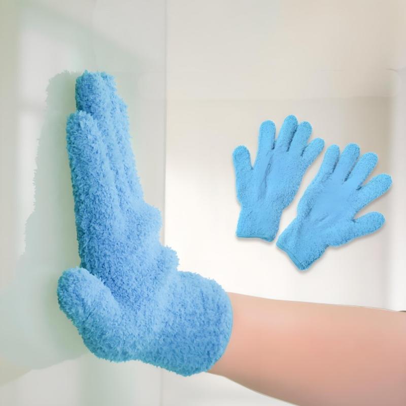 Microfiber Dusting Gloves - Stretchable & Breathable Cleaning Gloves, Non-Waterproof For Cars, Boats, Rvs, Pools, Home, Kitchen