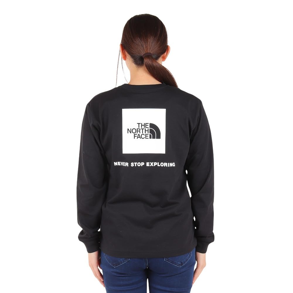 The North Face Back Square Logo Medium L/S Tee, Black,