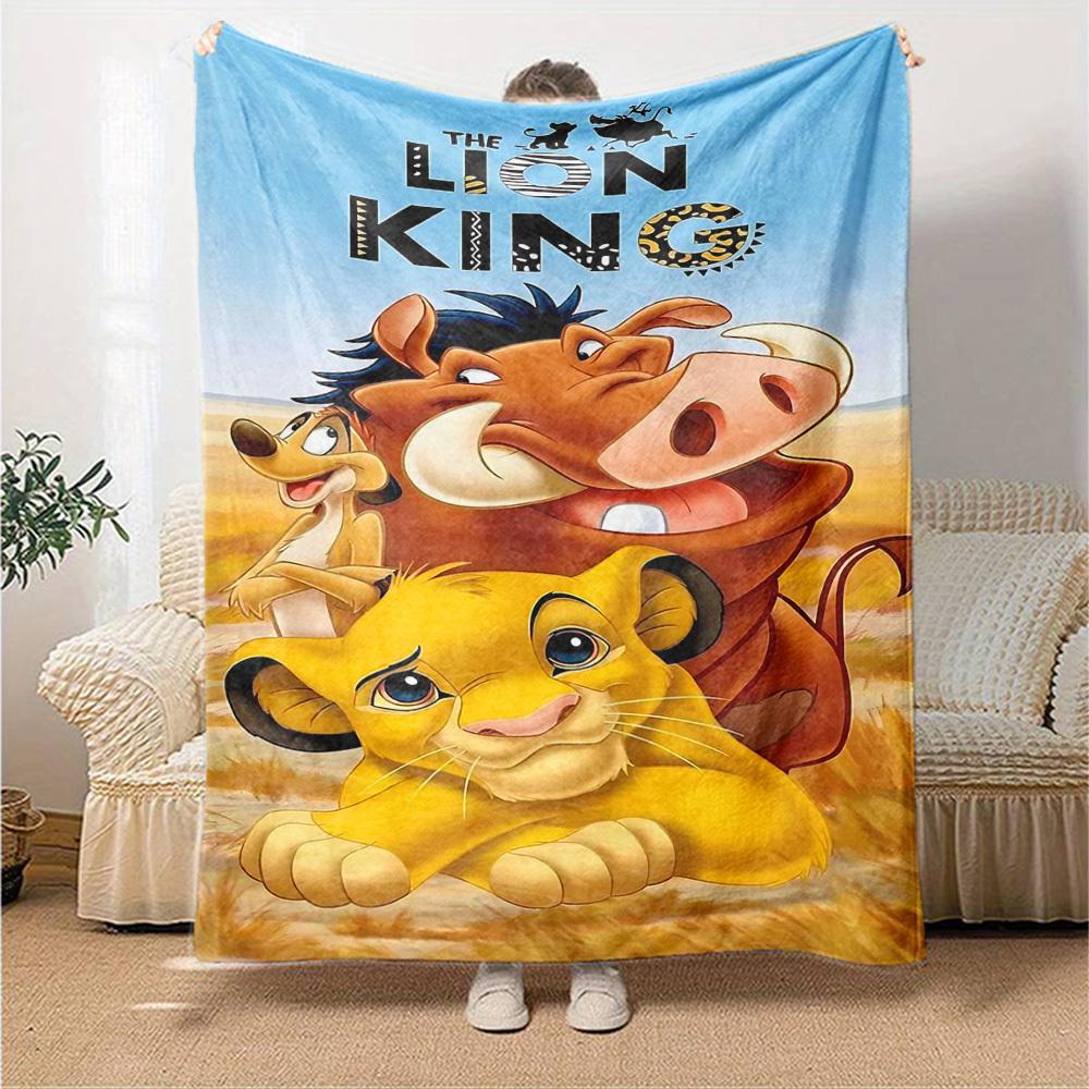 1pc Lion King Blanket Lightweight Flannel Throw for Sofa Bed Travel Camping Livingroom Office Couch Chair 1126KK