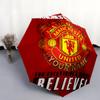 1 PC Automatic Folding Umbrella - Manchester United F Custom Name Pattern, Portable & Foldable Design with 8 Ribs, Christmas Birthday Gifts