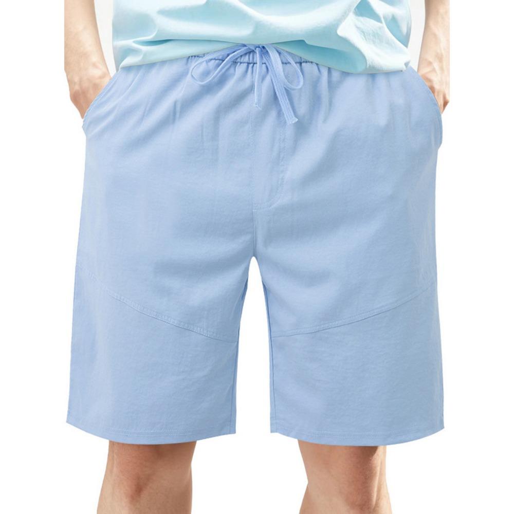Sommer Herren Outdoor Strand Casual Mehrfach-Taschen Einfarbig Shorts Stilvolle Herren Urlaubs-Badeshorts