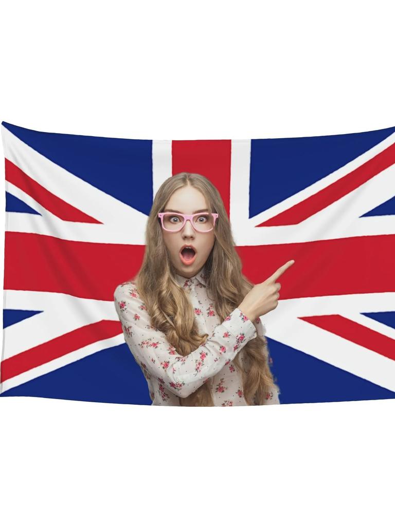 1pc FAMILOVE Customizable UK Flag Tapestry Personalized Banner with Unique Design for Club College Dorm
