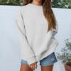 Women's Loose Sports Round Neck Sweatshirt Long Sleeve Casual Top Pullover Sweatshirt