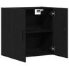 Wall Mounted Cabinet Black Oak Effect 60 x 31 x 60 cm