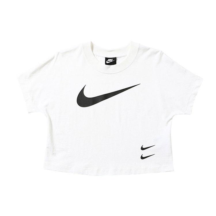 (WMNS) Nike Sportswear Swoosh Logo Casual Short  White  Women s CJ3765-100 S