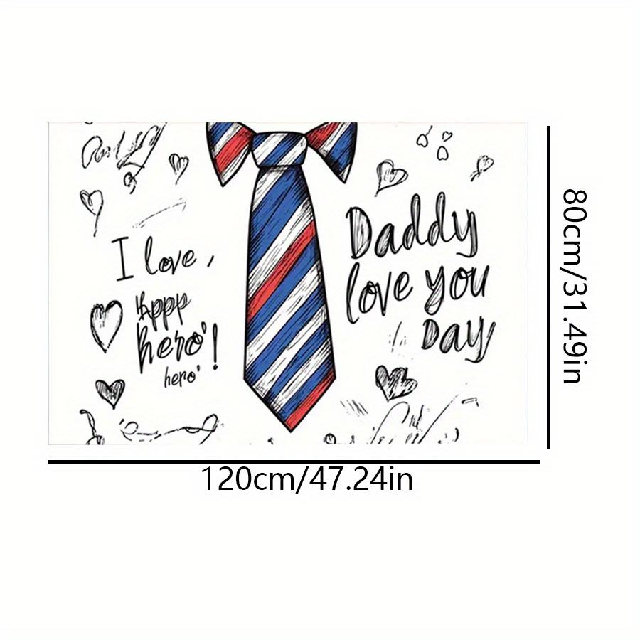 

1 шт., баннер для вечеринки ко Дню отца из полиэстера, универсальный декор для свадеб, дней рождения, юбилеев, Рождества, Нового года, Дня святого Валентина, без электричества 120*80cm