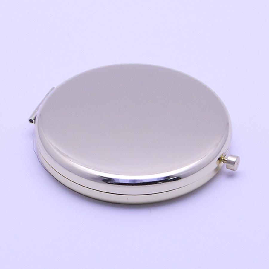 Portable Double-Sided Metal Folding Makeup Mirror for Men and Women