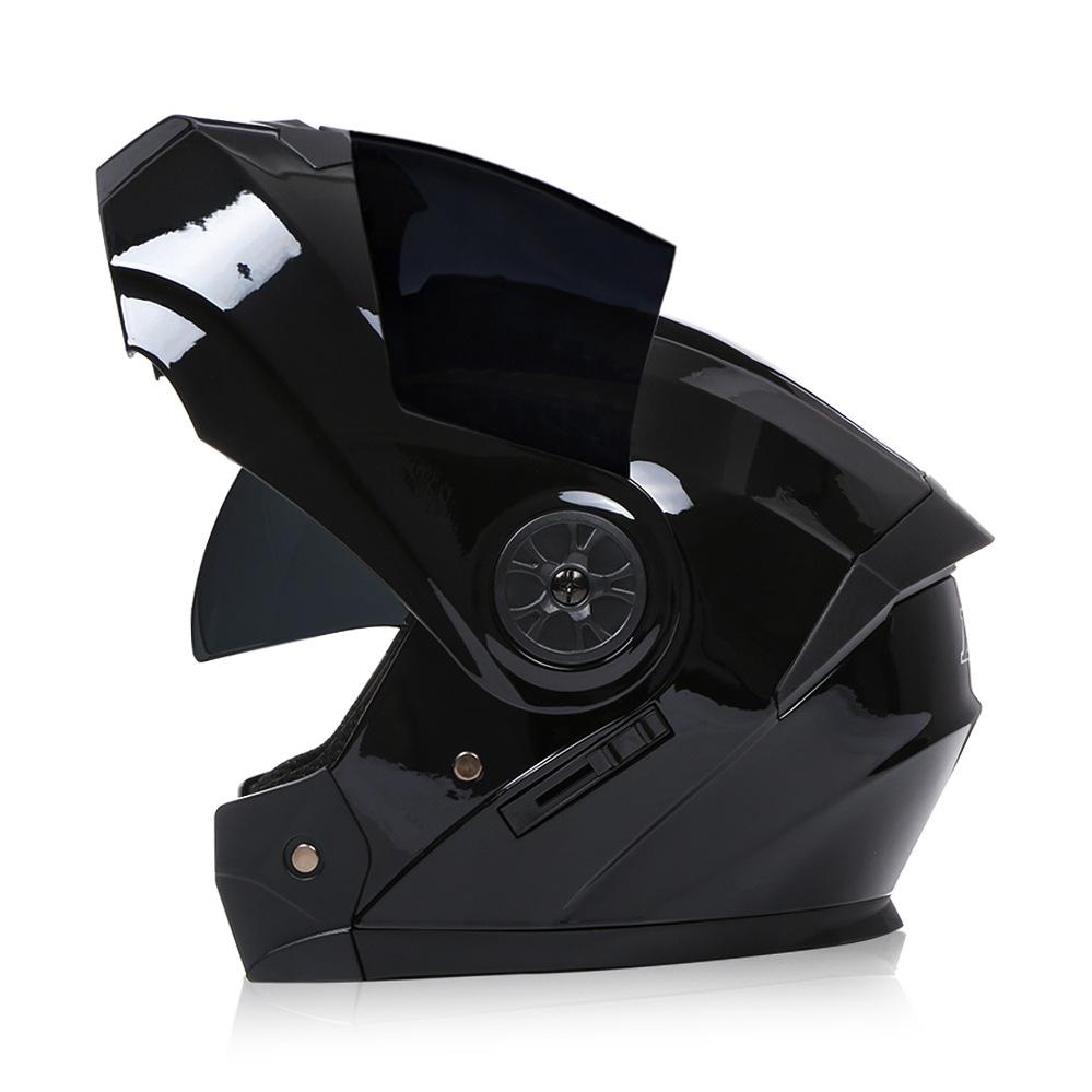 Full Face Helmets Jiekai Motorcycle Helmets Safe Double Visor Flip Up Helmet Casque Moto Racing 4 Season Motor Cycle MOTO Helmet