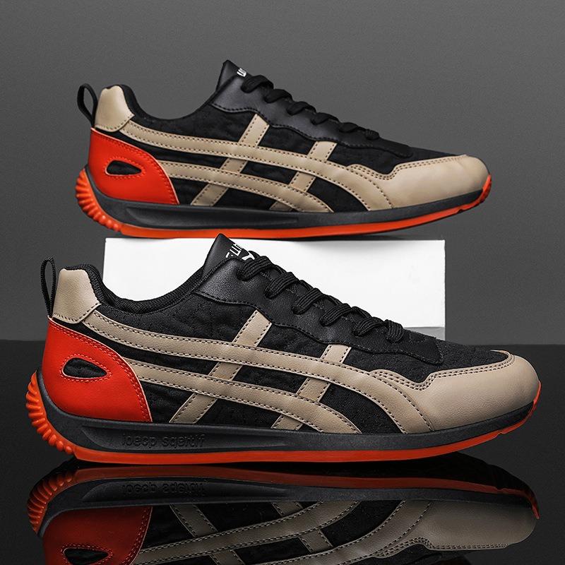 Men's Shoes Fashion Forrest Gump Shoes 2024 New Breathable Flat Bottomed Korean Version Comfort Lace Up Soft Soled Running Shoes