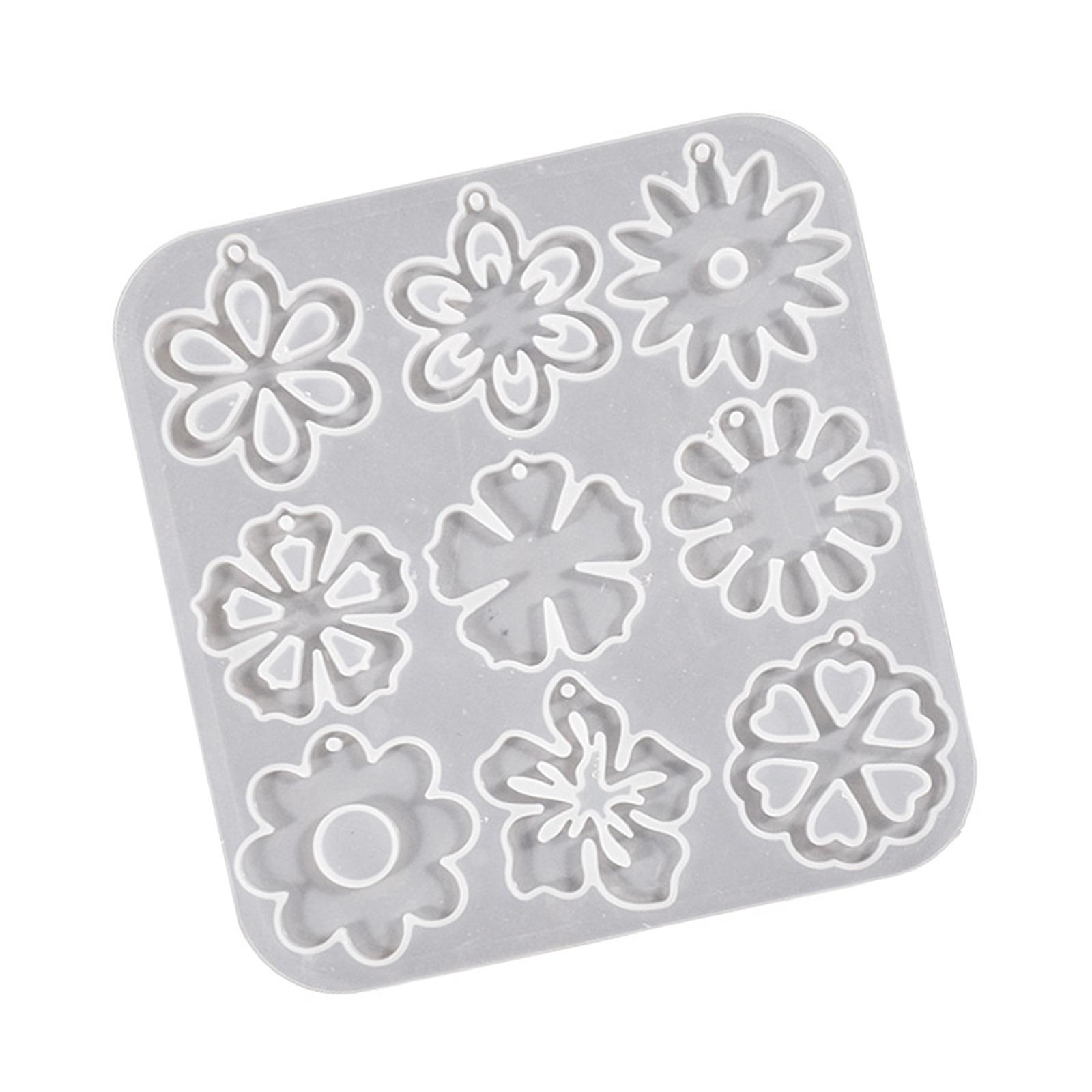 

Несколько силиконовых форм с цветочным узором для изготовления украшений ручной работы, с формами лепестков и листьев роз, стильная форма для подвесок и шармов T1