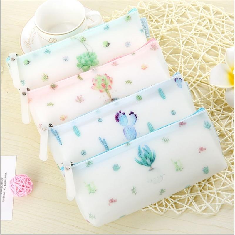 

Новый Милый Портативный Силиконовый Пенал Большой Вместимости Сумка для Ручек Чехол для Хранения Канцелярских Товаров Школьные Принадлежности 4