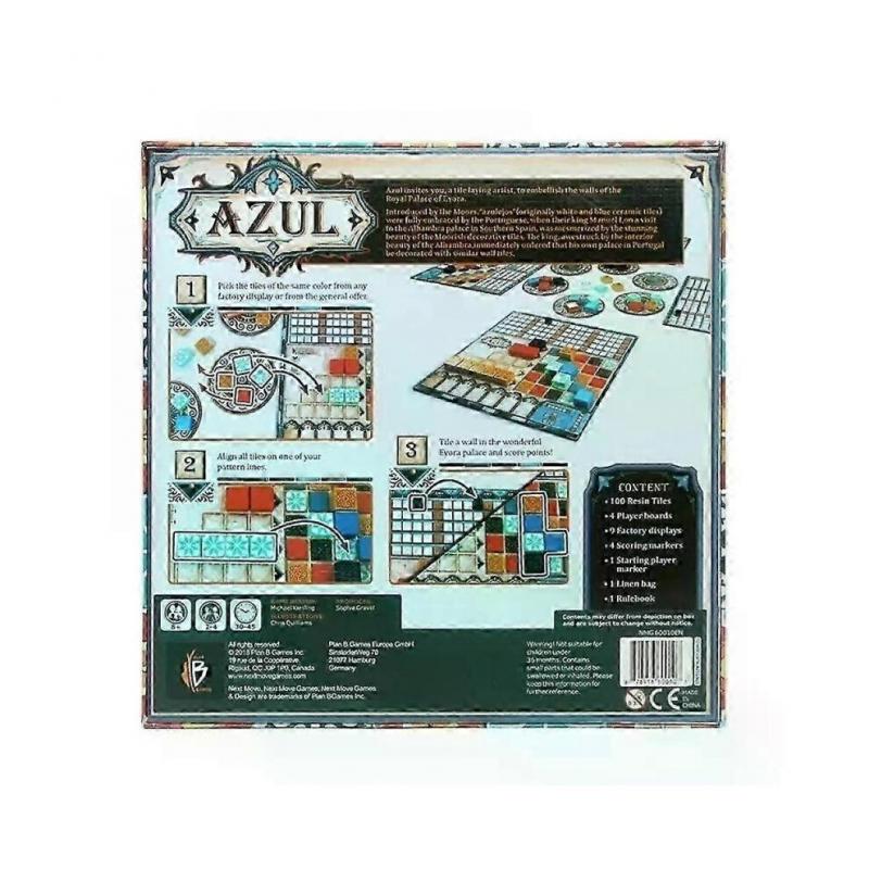 Azul Brettspiel für 2-4 Spieler, Fabrikversiegelt