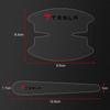 FHR1  8Pcs Car Accessories Anti-wear Transparent Door Handle Protective Sticker For Tesla Model 3 2021 S X Y Style Roadster Invader