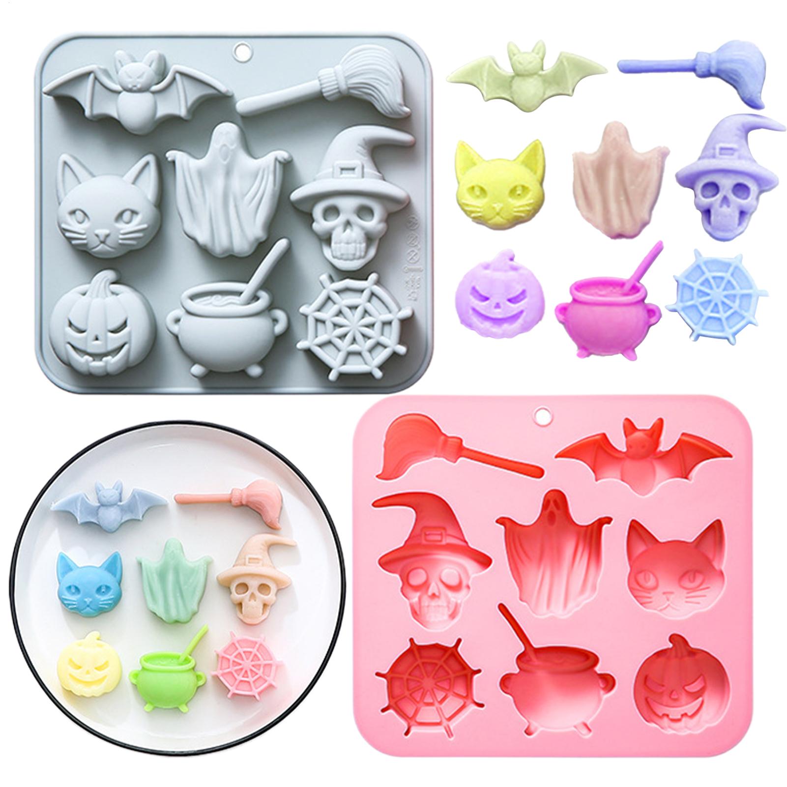 Halloween Silicone Mold Homemade Cake Mold Nonstick Silicone Pumpkin Mold Skull Bat Ghost Shape Chocolate Candy Mold Baking Tool China Mainland