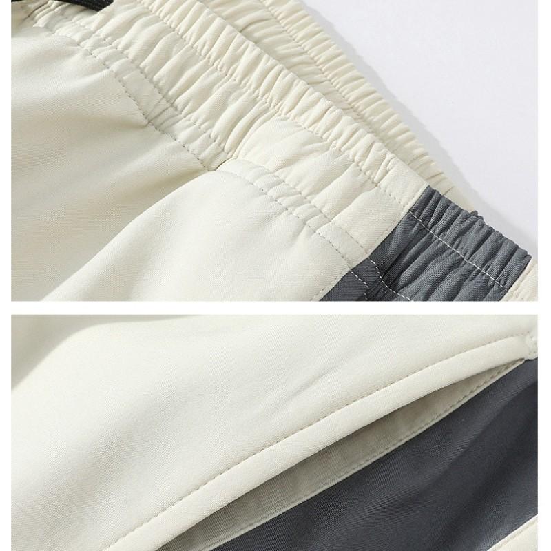 Men's Spring and Autumn Models Plus Size Thin Section Zip Section Stand-up Collar Jacket + Wide-leg Trousers Sports Two-piece Set