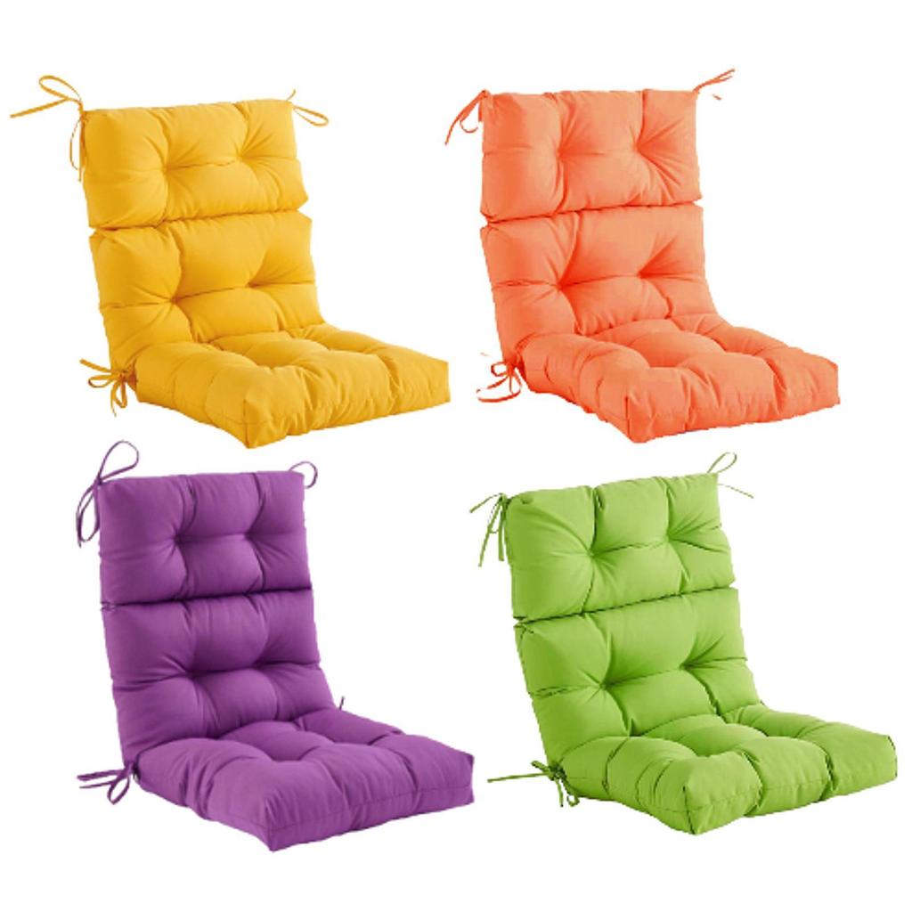 Garden Rocking Chair Cushion Foldable for Deep Seating Lounger Green