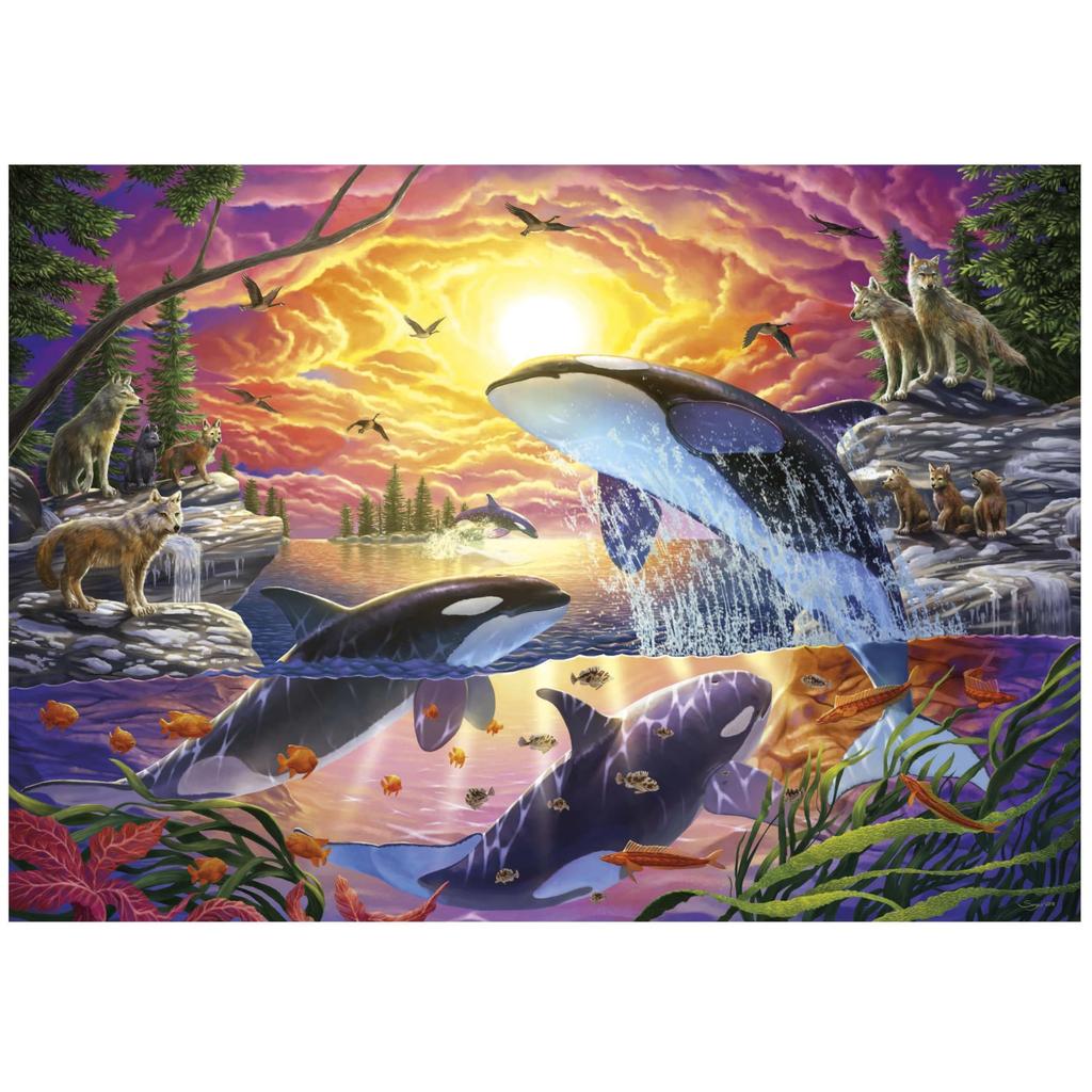 Puzzle - EDUCA - Orques et Loups - 4000 pieces - 136 x 96 cm - Pour adultes a partir de 15 ans