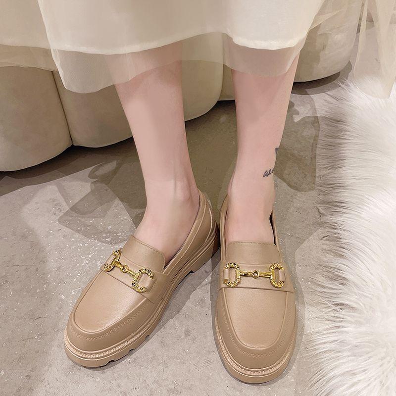 Fashion Women Loafers Platform Thick Sole British Style Lolita Low Heels Mary Jane Shoes White Jk Uniform Shoes Woman Casual Single Shoe
