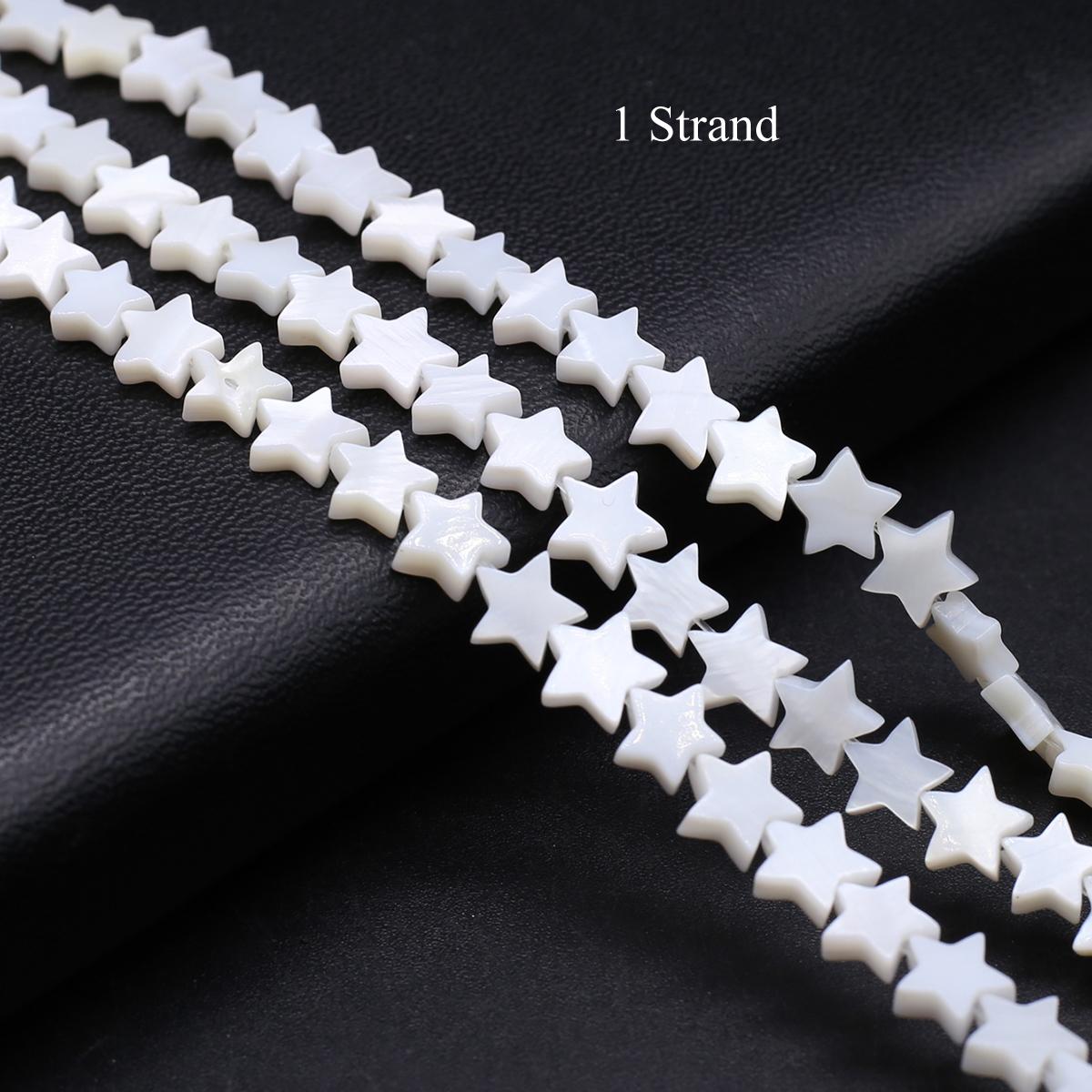 

1 нить, бусины-пентаграммы из натуральных пресноводных ракушек, изысканные уникальные бусины, свободные бусины-разделители ручной работы для изготовления ювелирных изделий своими руками, аксессуары для творчества 1Strand/8mm белый