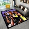 Retro Juice WRLD 999 Legende Rapper Star Teppich für Schlafzimmer Wohnzimmer Sofa Spielzimmer Fußmatte Heimdekoration, Teppich rutschfest