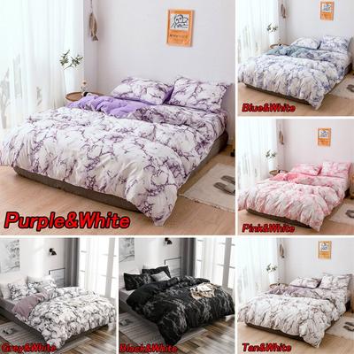 Duvet Cover & Pillow Shams Set Single Twin Double Full Queen King Comforter Covers