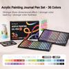 Languo Large Capacity Acrylic Painting Art Markers Plus Version 90 Colors Set for Sketching Drawing Art Supplies Stationery Gift