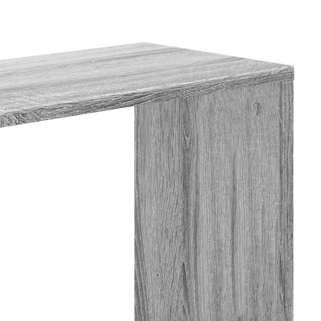 5 Shelf Bookshelf Grey Sonoma 45 x 23.5 x 162.5 cm Engineered Wood
