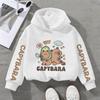 Ubrania dla dzieci Kreskówka Zabawna Kapibara Uroczy Nadruk Styl Chłopcy Dziewczynki Bluza z Kapturem Sporty na Zewnątrz Dziecięca Bluza z Kapturem Stroje dla Dzieci