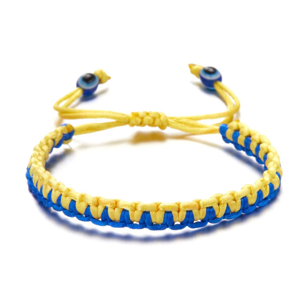 Gele Blauwe Nationale Vlag Armband Blauwe Gele Vlag Armband Sieraden Unisex Cadeau