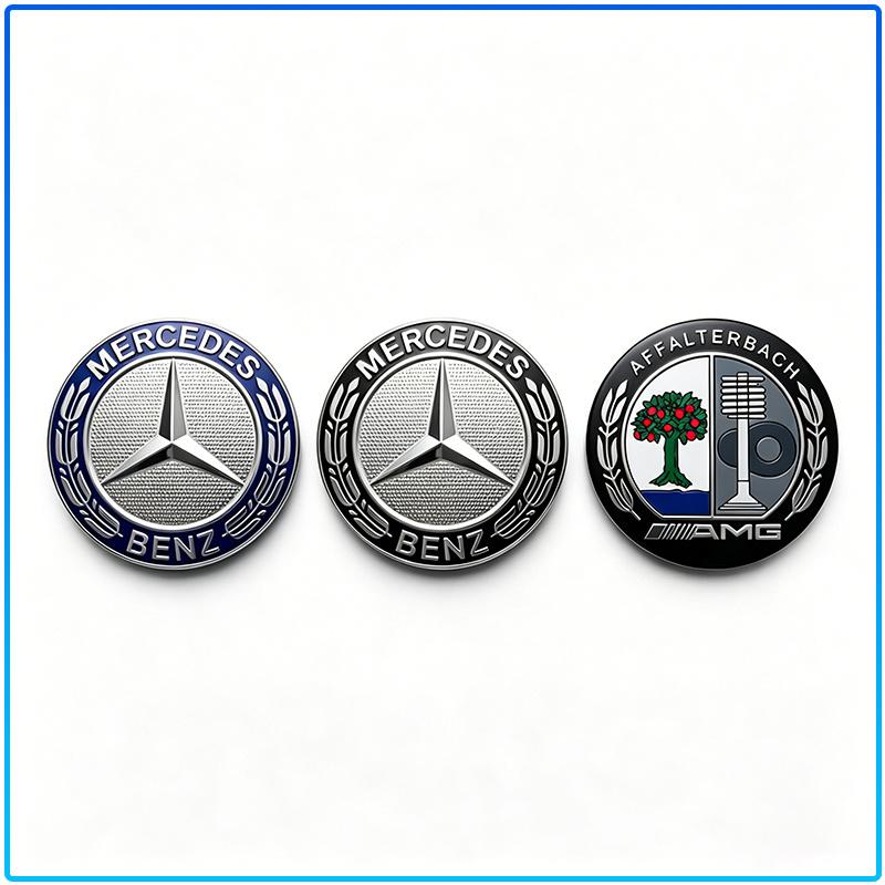For Mercedes Benz AMG A B C E G R S CLA CLK Class GLA GLC GLE GLK C200 C200L C230 C240 Car Steering Wheel Sticker Badge Decoration Auto Accessories