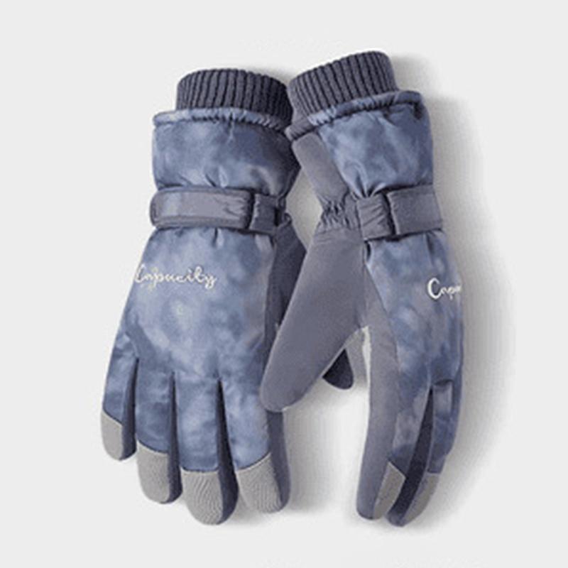Winter Cycling Gloves Non Slip Touch Ski Gloves Snowboard Accessories Waterproof Pocket Warm Men'S And Women'S Gloves