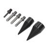  Wood Splitter Sets Firewood Drill Bit Wooding Splitting Drill Bit with 4 Handles for Split Wood 6 Pcs 32 to 42mm 