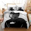Young Miko BabyMiko 3PCS Bedding Set, Duvet Cover + 2 Pillowcases, Latin Trap Star Print Soft Microfiber for Fans Bedroom Decor