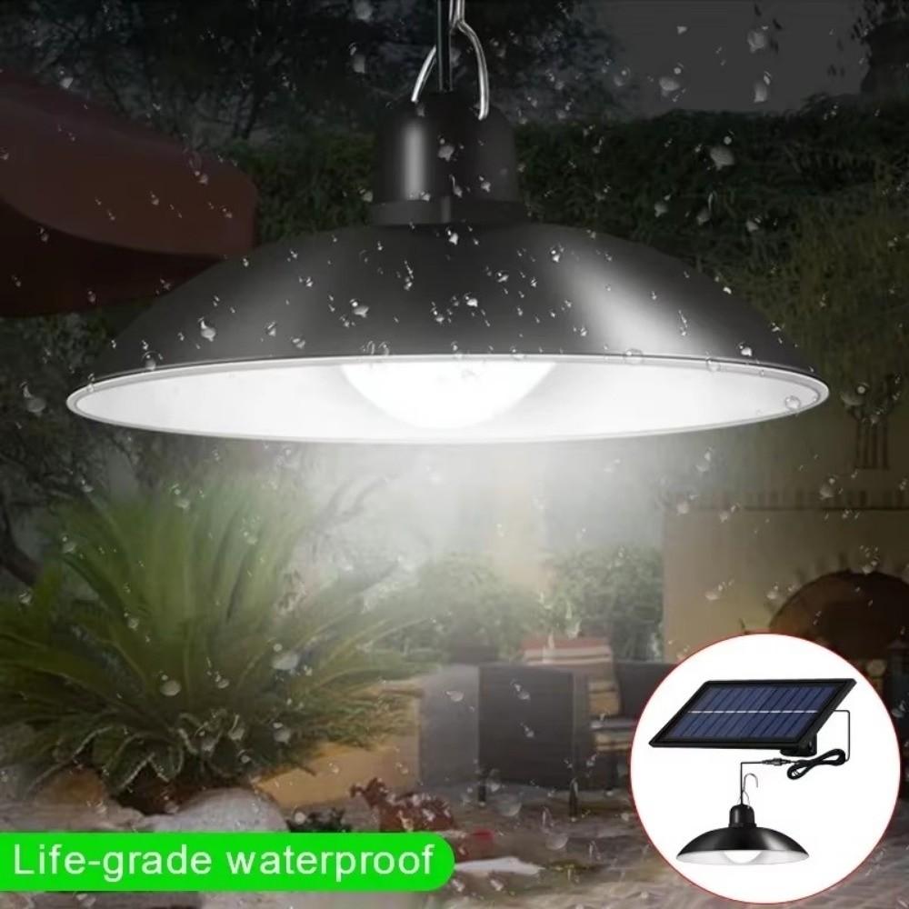 Solar Powered Solar Pendant Light Single  Double-Head Design Solar Pendant Lights  Indoor Lighting