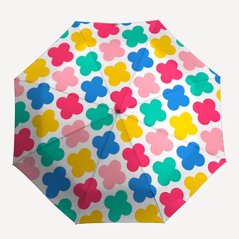 

1pc Geometric Shapes Umbrella - Portable Home Essential, Durable Iron Frame with Rod Structure, Fashion Lovers yy250910069