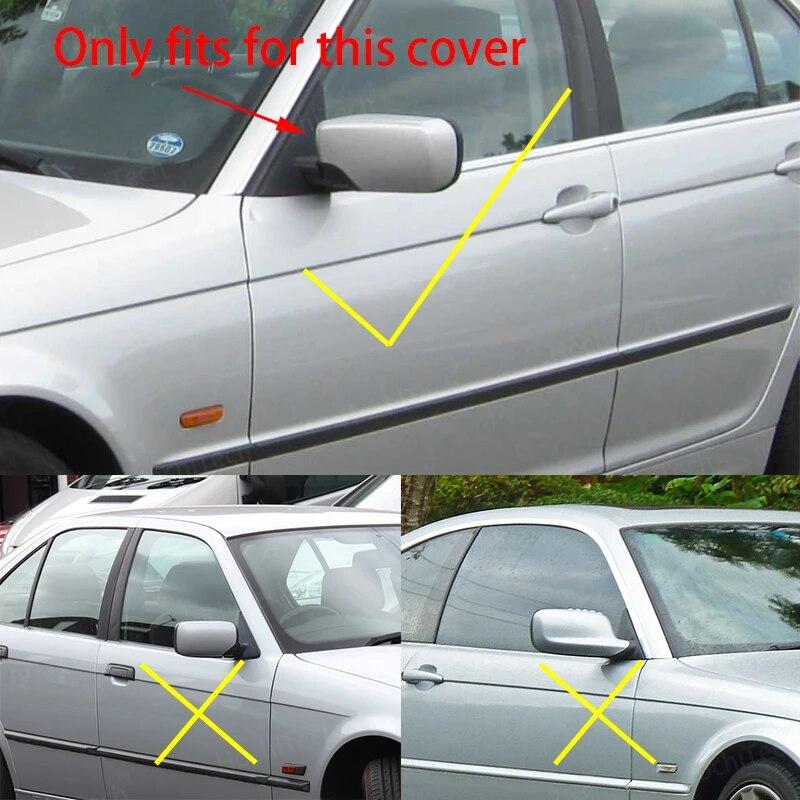 ABS Rückspiegelgehäuse Türflügelspiegel Abdeckkappe Schalengehäuse für BMW E46 316i 318i 318d 320d 320i 323i 325i 328i 330d 330i