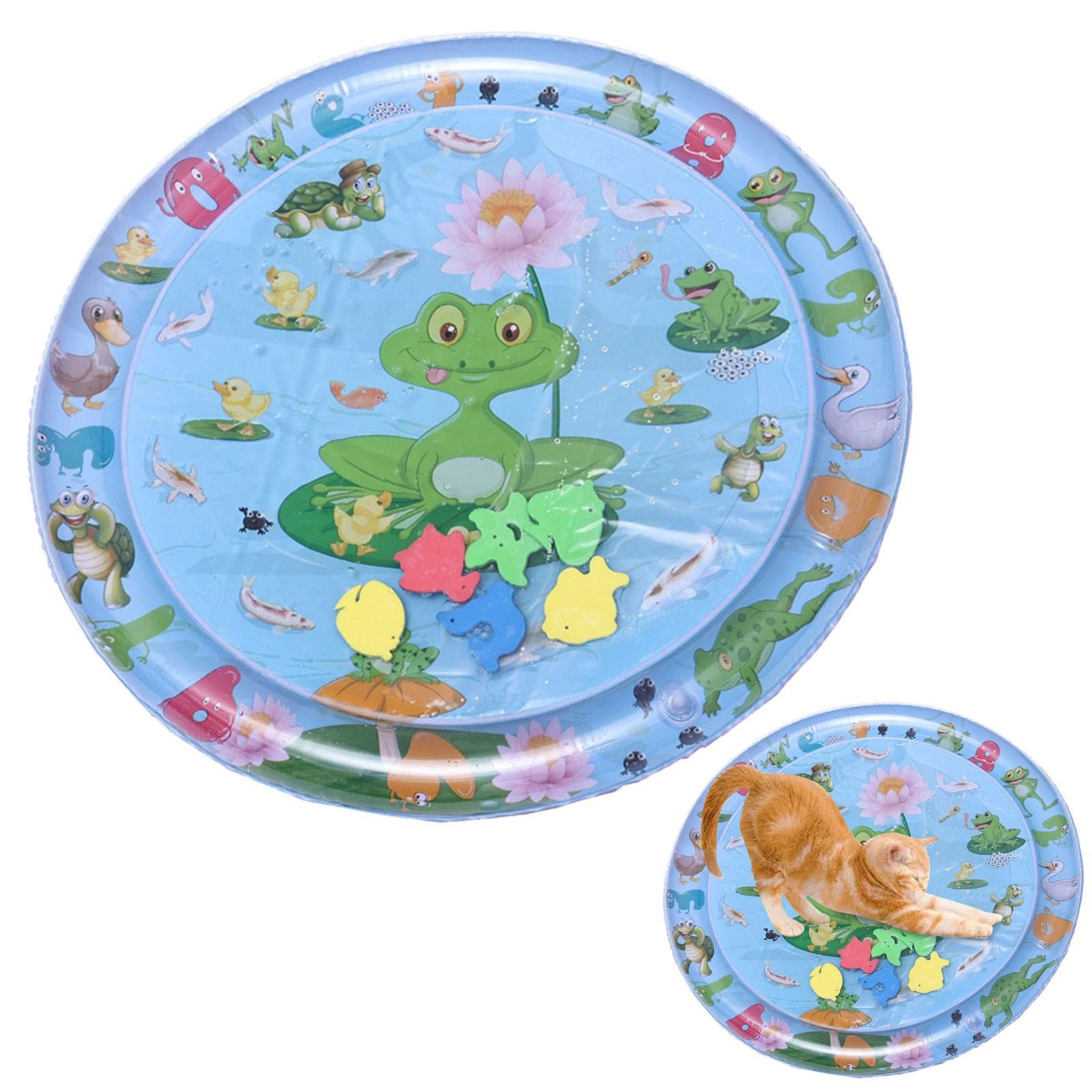 Tappetino Da Gioco Sensoriale Per L Acqua Per Gatti Tappetino Da Gioco Sensoriale Per L Acqua Per Lumbar Back Support Cushion (Dark Blue,One Size) темно-синий