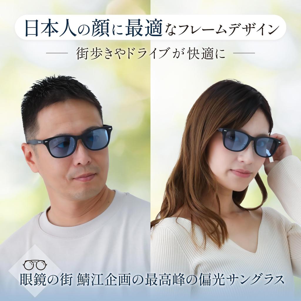 Polarized Light Wellington Flexible [Adventure King] Sunglasses, Blue, Men's & Women's, Style, [Sabae Design/Ultra-Lightweight Frame], Sports, Golf,