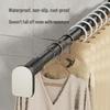 Retractable Stainless Steel Clothesline & Shower Curtain Rod Combo for Balcony and Bathroom