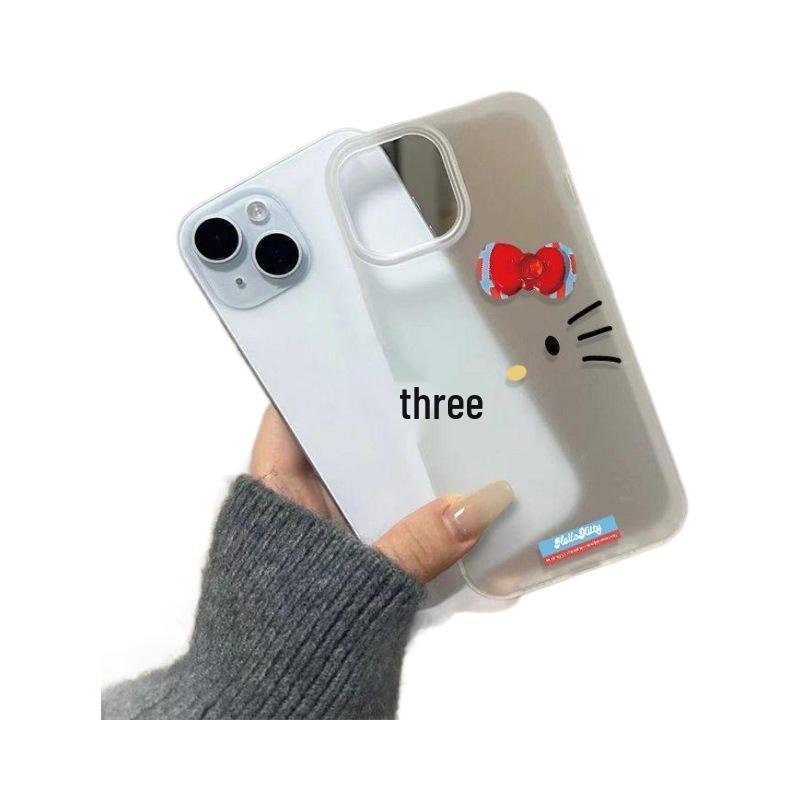 Hello Kitty iPhone 16 Pro Max Case: Frosted Design, Large Hole, Soft Shell, Minimalist Style