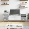 VidaXL TV Stand High Gloss White 160x35x55 Cm Engineered Wood 831334