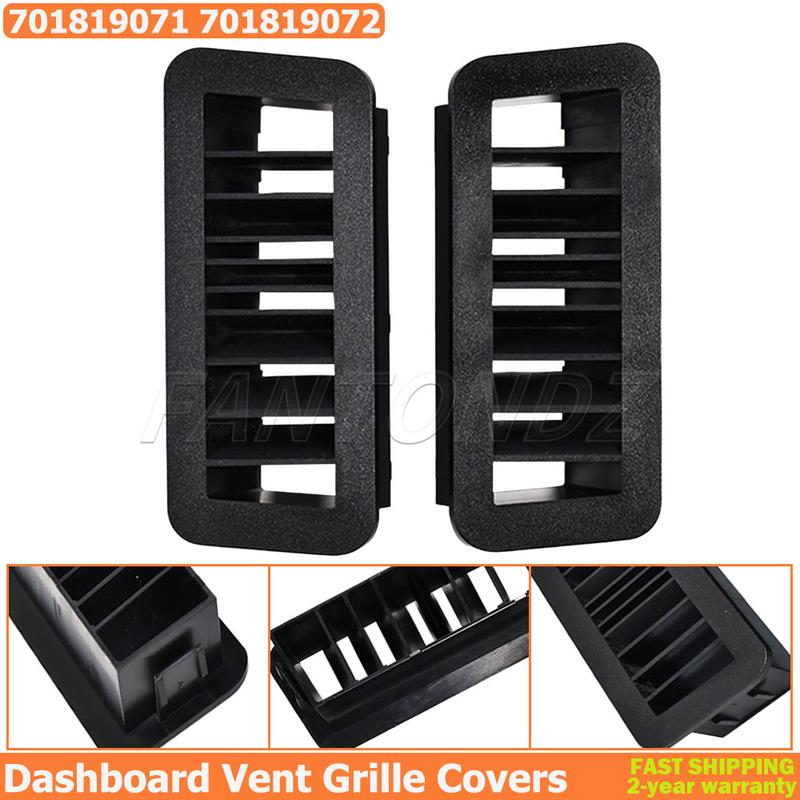 1Pair Dashboard Vent Covers Grille For VW Transporter T4 Multivan Caravelle MK4 1990-2003 701819071 701819072