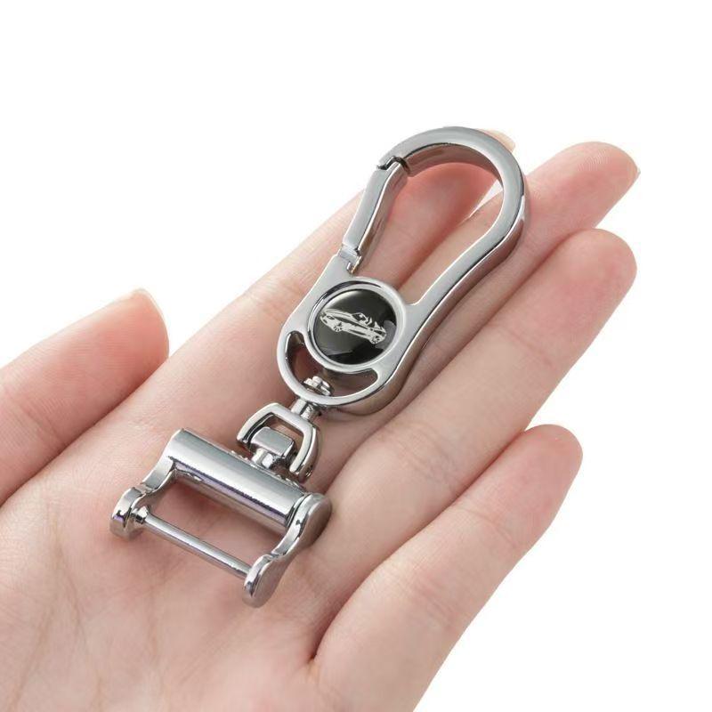 Unisex Creative Horseshoe Keychain with Anti-Lost Lanyard